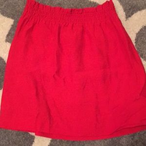 J Crew Red skirt size 4